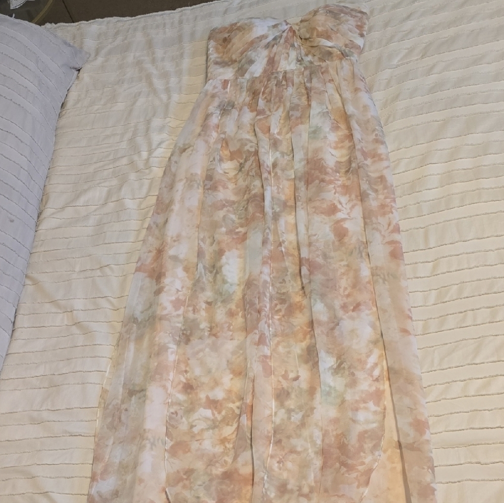 Jenny Yoo Nyla Formal Bridesmaid Prom Watercolor Gown Dress, Size 8 6 - Picture 3 of 9